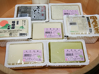 こだわりの手作り豆腐